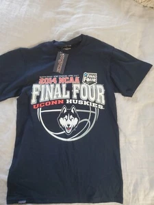 2014 NCAA UConn Huskies National Champions Final Four Adult S Navy TShirt - Picture 1 of 5