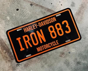 Harley Davidson Iron 883 Vintage Style License Plate Sportster XL Outlaw HD - Bild 1 von 1