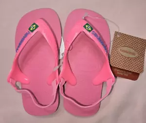 Havaianas Baby/Toddler Thongs Crystal Rose Pink Size USA 9C, EUR 25/26 - NEW - Picture 1 of 11