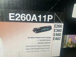 Lexmark Genuine E260A11P BLACK Return Program Toner E260/E360DN/E460DN/E462DTN - Picture 1 of 1