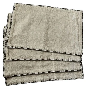 Lifestyle Celena Collection Placemat Set Natural Brown 100% Cotton 13” X 19” New - Bild 1 von 4