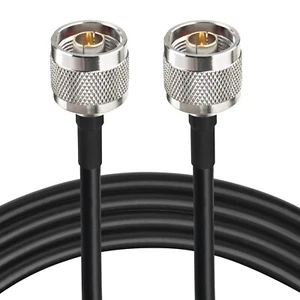 N male plug to N plug RF adapter Pigtail Coax Cable RG58 50cm for WiFi Antenna - Zdjęcie 1 z 4