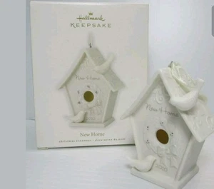 HALLMARK Keepsake Ornament 2010 New Home Porcelain Birdhouse New MINT IN BOX  - Picture 1 of 1