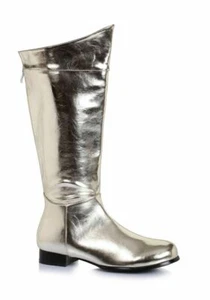 Botas hasta la rodilla Disfraz de Shazam Capitana Marvel Comic Con Gold Super Hero - Imagen 1 de 3