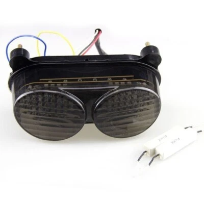 LED Tail Light Assembly Fit Kawasaki Ninja ZX6R 1998-2002 ZX9R 1998-2003 Smoke - Image 1 of 4