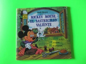 MICKEY THE BRAVE LITTLE TAILOR 7" 45 RARE SPANISH PRESS PIC SLEEVE DISNEY LATIN - Picture 1 of 2