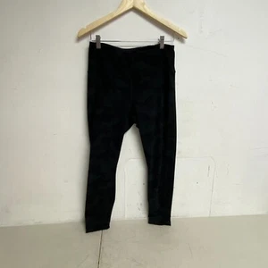 Yogalicious Lux Women's Ankle Legging Slim Fit Camouflage Black Size Large - Picture 1 of 5