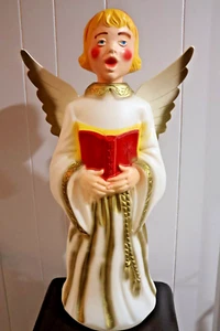 Vintage Empire Choir Girl Angel Blow Mold Christmas Caroler 30" Lighted CIB Box - Picture 1 of 18