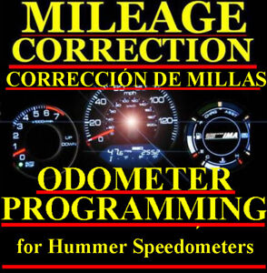 Hummer H2 H3 Speedometer Instrument Gauge Cluster Mileage Odometer PROGRAMMING