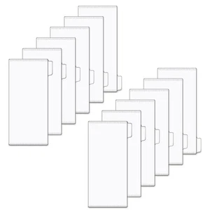 2 Set A6 Cash Envelopes 6-Tab Zipperless Frosted PP No-Hole 12 Sheets Pockets - Picture 1 of 18