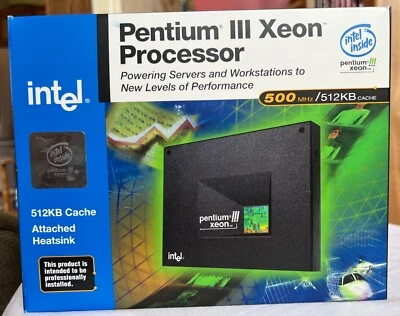 Intel Pentium III (3) Xeon Processor Sealed New in Box 500 MHz, 512KB Cache - Image 1 of 4