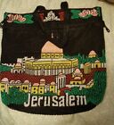 Vintage Beaded Holy Land Purse Bag Jerusalem Souvenir Tote Boho Satchel