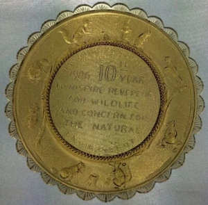 Pairpoint Tasse Teller TW Burgess Society 10. Jahr 1986 Bernstein #31 - Bild 1 von 3