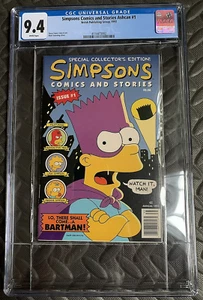 Simpsons Comics and Stories Ashcan #1 1st True App Simpsons! CGC 9.4 4114473002 - Imagen 1 de 2
