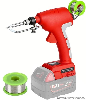 Pistola de ferro de solda portátil sem fio kit de ferramentas de soldagem rápida para bateria Milwaukee EUA - Imagem 1 de 4