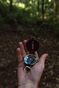 Brújula Lente Estilo Náutico Negra Militar Antigua Navegación Marina Herramienta - Imagen 1 de 4