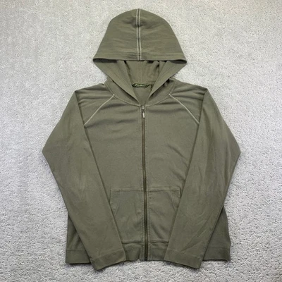 Sudadera con Capucha Eddie Bauer Para Mujer Talla Grande Verde Ligera Cremallera Algodón Acanalado De Colección Foto 1 de 4