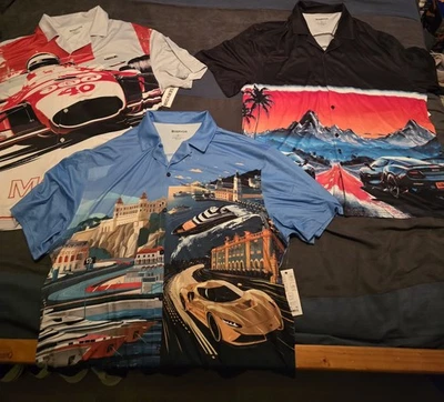 Lote de 3 camisas abotonadas de rayón talla XL de doble cepillado Reservoir  Foto 1 de 4