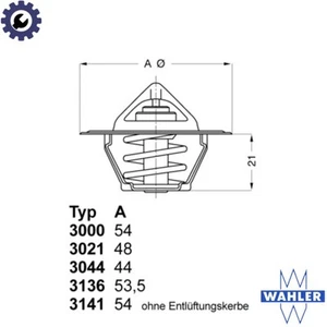 THERMOSTAT COOLANT 3000.83 FOR JEEP CHEROKEE/GRAND/I WRANGLER/II PONTIAC 2.5L - Picture 1 of 7