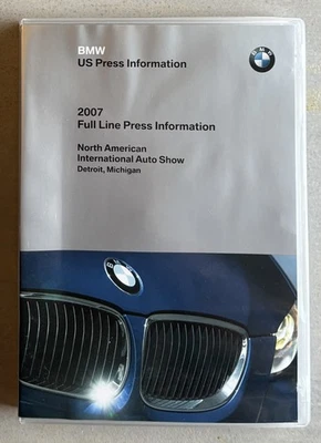 2007 BMW полная линия NAIAS Детройт автосалон США пресса СМИ CD-ROM официальный - Изображение 1 из 3