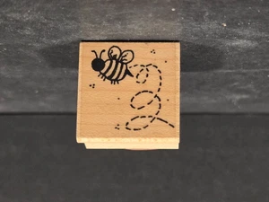 1990's Whipper Snapper Designs Rubber Stamp, Bumblebee, Bugs, Insect, Bee - Picture 1 of 2