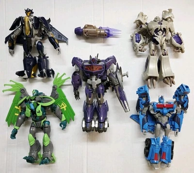 Lot of 5 Transformers Prime Beast Hunters Voyager Class Ultra Magnus Dreadwing - Image 1 of 4