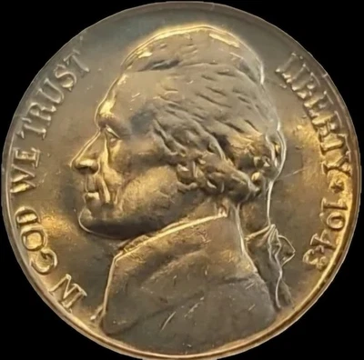 1943-D Jefferson Nickel MS66 NGC  - Image 1 of 4
