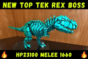 New Tek Rex Cyan Boss  HP23100 Melee 1660 Ark Survival Ascended  PVE PS5/XBOX/PC - Picture 1 of 5