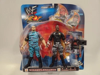 Figura de acción de lucha libre WWF Dudley Boyz paquete de 2 Wrestlemania2000 Ladder Match WWE Foto 1 de 4