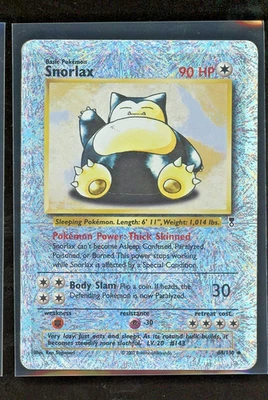 2002 Pokemon Legendary Collection Snorlax 64/110 Reverse Holo Foil WOTC Vintage - Image 1 of 2