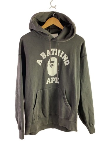 A BATHING APE (BAPE) Felpa con cappuccio A BATHING APE nera M usata
