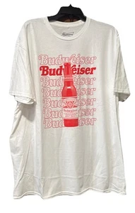 Budweiser T Shirt XXL Adult Short Sleeve 100% Cotton New - Picture 1 of 3