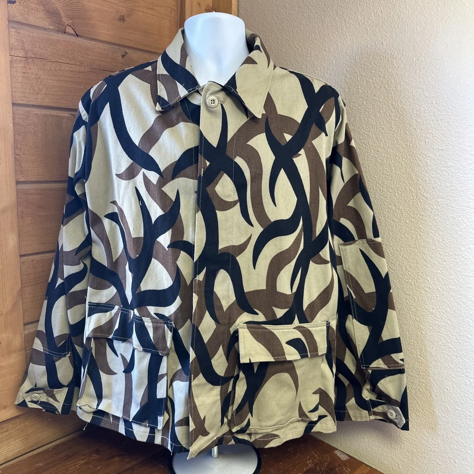 VTG ASAT Men's Large Trophy Coat Camo Button Up Hunting Jacket Military Pockets - Image 1 of 4