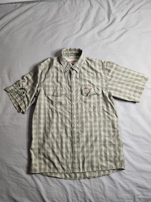Simms Pearl Snap Fishing Shirt Mens Size Small Colorful Plaid Outdoor Hiking NEW - Image 1 of 4