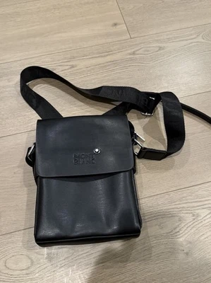 Mont Blanc Monedero Solapa Bolso Reportero con Solapa Hombre Mensajero Cuero Foto 1 de 4