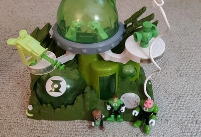 Fisher Price Imaginext DC Green Lantern Planet OA Playset w/ 3 Figures & Accs - Image 1 of 4