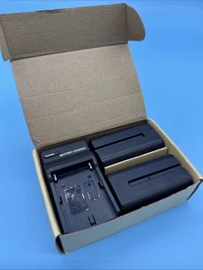 A Artman NP-F550/F570 Batteries 2-Pack with charger for Sony Camera rechargeable - Picture 1 of 4