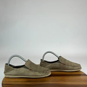 Zapatos mocasines sin cordones de cuero marrón nobuck Nohea para mujer talla 7,5 M usados en excelente estado - Imagen 1 de 8