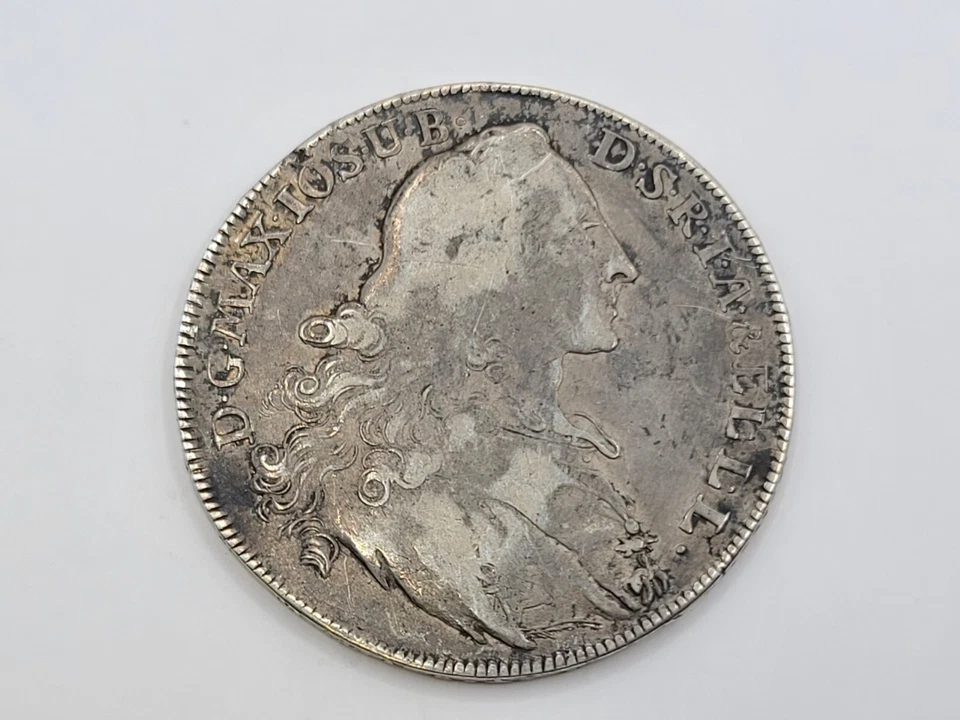 1770 Electorate of Bavaria, Germany 1 Conventionsthaler Silver Coin - KM#519.1 - Image 1 of 4