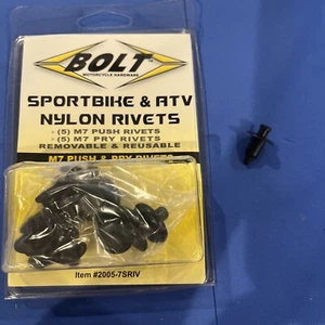 2005-7SRIV BOLT NYLON RIVETS M7 RIVETS/NYLON CLIPS 10 Pcs in each Package - Picture 1 of 4