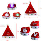LED Christmas Hats Lovely Snowman ElK Santa Claus Hats For Adults And Kids X NDE