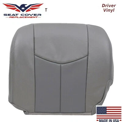2003-2007 GMC Yukon/Sierra Denali capa de assento de substituição inferior para motorista cinza - Imagem 1 de 4