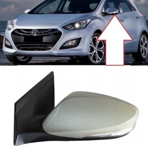 LEFT SIDE MIRROR WITH TURN SIGNAL INDICATOR LIGHT FITS HYUNDAI I30 2012-2017 - Picture 1 of 3