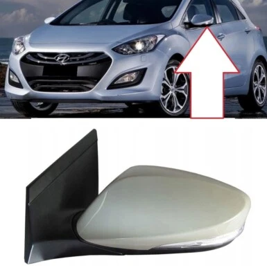 RETROVISEUR LATÉRAL GAUCHE AVEC CLIGNOTANT COMPATIBLE AVEC HYUNDAI I30 2012-2017 - Photo 1/3