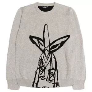 FUTURA 2000 LABORATORIES MEN POINTMAN KNIT SWEATER (GRAY) - Picture 1 of 3