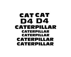 Caterpillar CAT D4 Crawler / Dozer Decals Set Stickers Vinyl 3M Tractor D 4