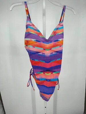 Miraclesuit Womens Skinny Dippers One Piece Swimsuit Small Rainbow Shape Shifter - Image 1 of 4