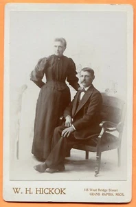 Grand Rapids, MI, Portrait of a Couple, by Hickok, circa 1890s   - Picture 1 of 2