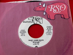 SOUL ~ POP~ PLAYER~ BABY COME BACK~ MINT UNPLAYED~ PROMO~ RARE~ RSO - Picture 1 of 1
