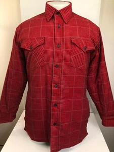 BIG YANK Vintage Ranch Chore Oversized Medium Heavy Lined Flannel Shirt - Picture 1 of 6